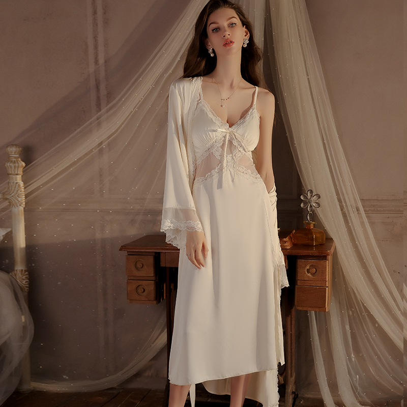 Robe de nuit romantique frança - Robe Silk Women avis et prix