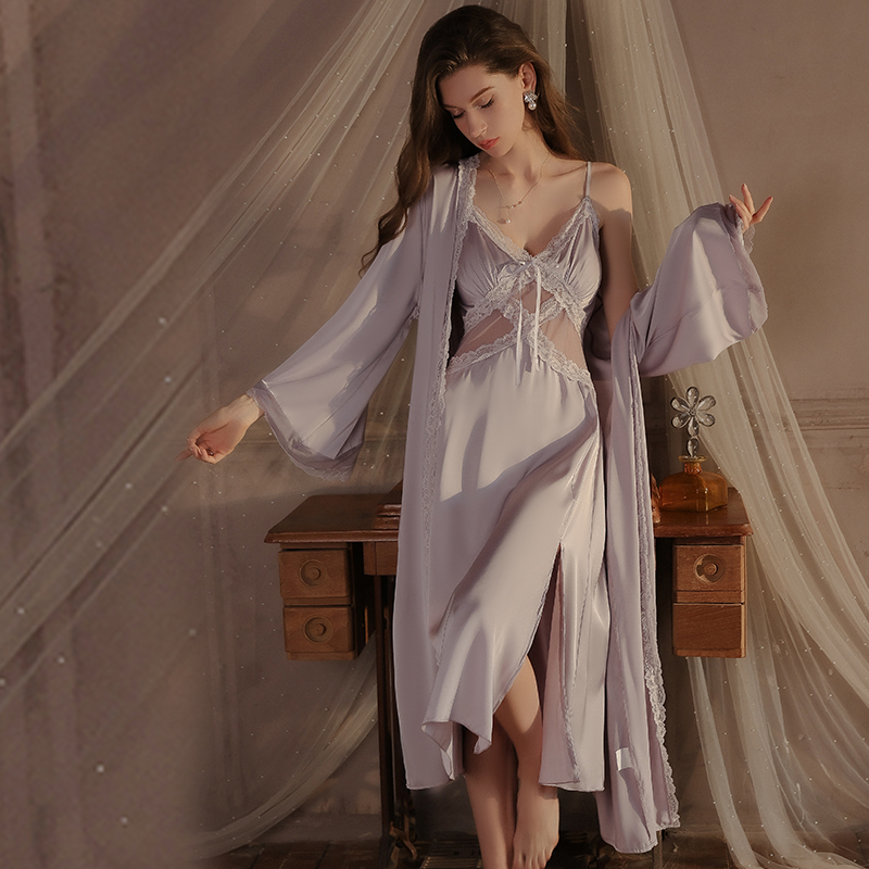 Robe de nuit romantique frança - Robe Silk Women avis et prix